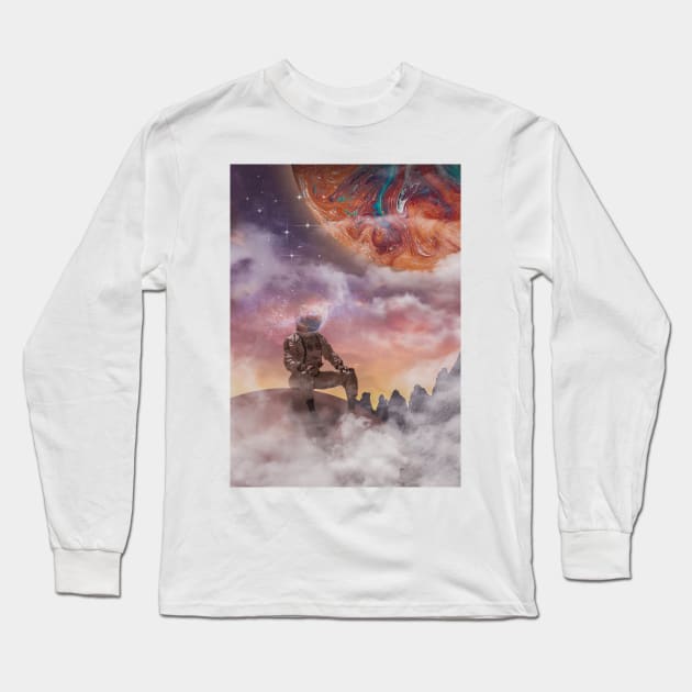 Space Explorer Long Sleeve T-Shirt by The Art of Space